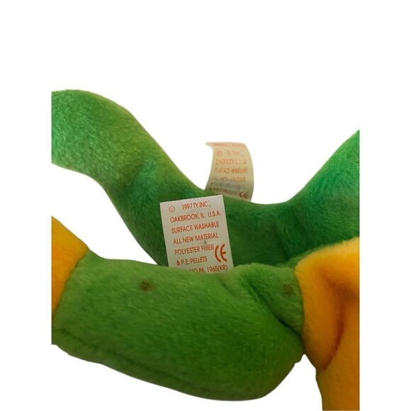 Lot of 2 Smoochy Legs The Frog Ty Beanie Baby Plush Collectible Vintage 90s - Picture 9 of 12